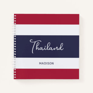 Individuelle Name Thailand Colors Notizbuch
