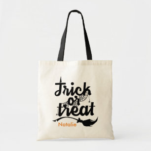 Individuelle Name Tick oder Leckerei Spider Web Br Tragetasche