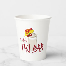 Individuelle Name Tiki Bar Pappbecher