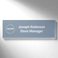 Individuelle Name Titel Logo Dusty Blue