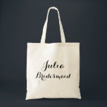 individuelle Name-Totbeutel Tragetasche<br><div class="desc">BRIDESMAID TOTE BAG</div>