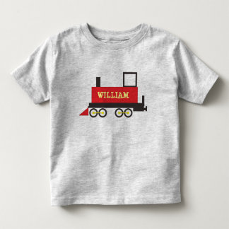 INDIVIDUELLE NAME TRACK LOCOMOTIVE KLEINKIND T-SHIRT
