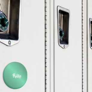 Individuelle Name türkis glänzend Magnet