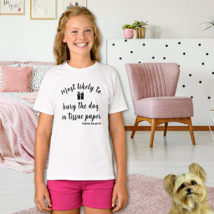 Individuelle Name Typografie Niedlich Funny Holida T-Shirt
