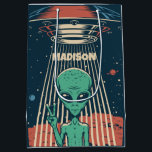INDIVIDUELLE NAME UFO ALIEN MITTLERE GESCHENKTÜTE<br><div class="desc">Sehen Sie in meinem Laden nach mehr Ufos.</div>
