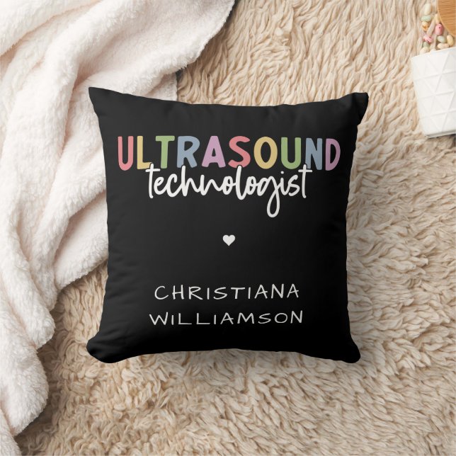 Individuelle Name Ultrasound Technologist Geschenk Kissen (Decke)