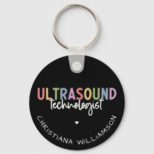 Individuelle Name Ultrasound Technologist Geschenk Schlüsselanhänger