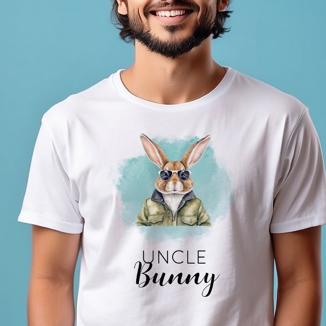 Individuelle Name Uncle Bunny Matching Family Grou T-Shirt (Von Creator hochgeladen)