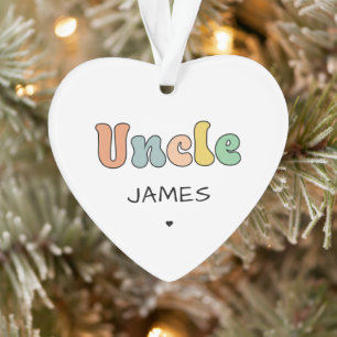 Individuelle Name Uncle Retro-Geschenk PERSONALI Ornament