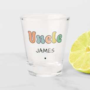 Individuelle Name Uncle Retro-Geschenk PERSONALI Schnapsglas