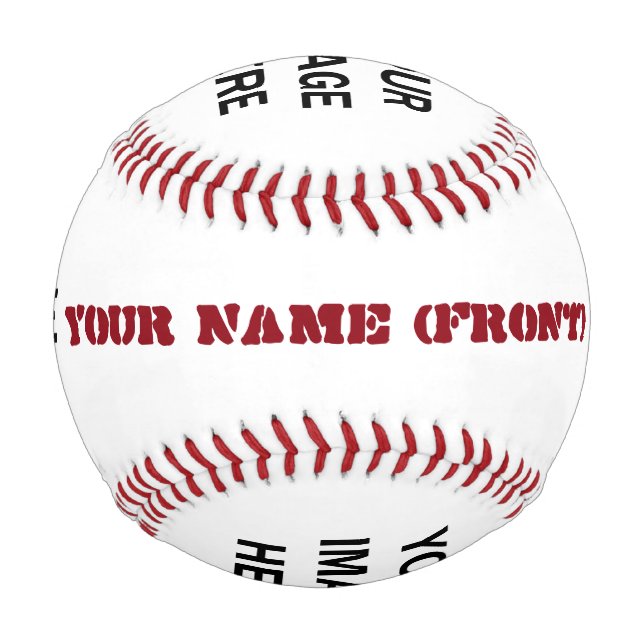 individuelle Name und 4 benutzerdefinierte Bilder  Baseball (Vorderseite)