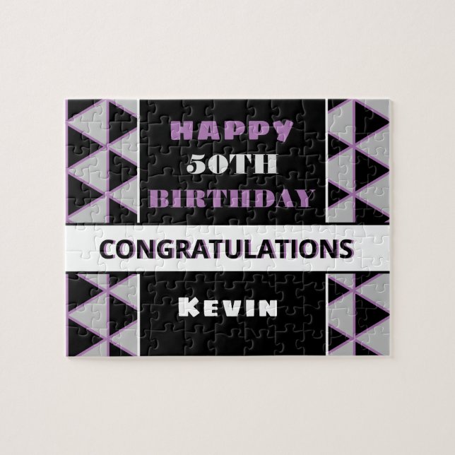 Individuelle Name und 50 Jahre alt (Horizontal)