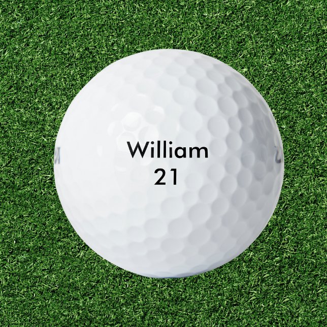 Individuelle Name und Alter Geburtstag Golfball (Von Creator hochgeladen)