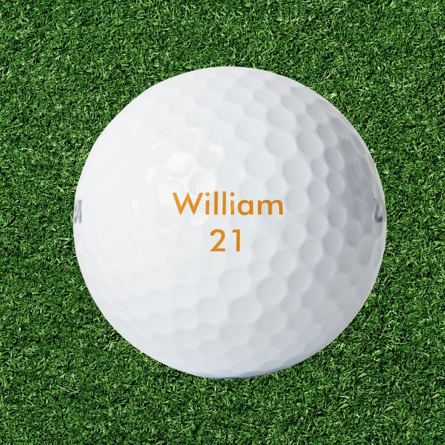 Individuelle Name und Alter Geburtstag Golfball (Von Creator hochgeladen)