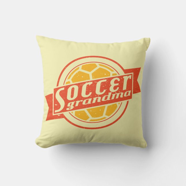 Individuelle Name und Anzahl der Fußball-Oma Kissen (Vorderseite)