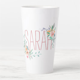 Individuelle Name und Blumenkoralle und Grüne Milchtasse