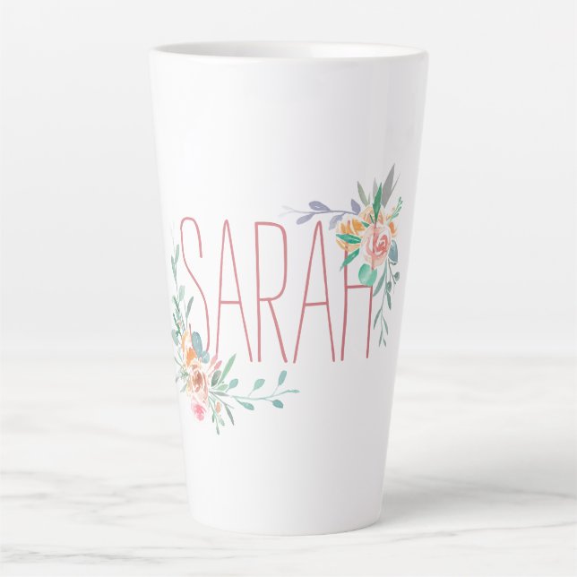 Individuelle Name und Blumenkoralle und Grüne Milchtasse (Vorderseite)