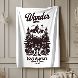 Individuelle Name und Datteleihe, personalisiert Sherpadecke