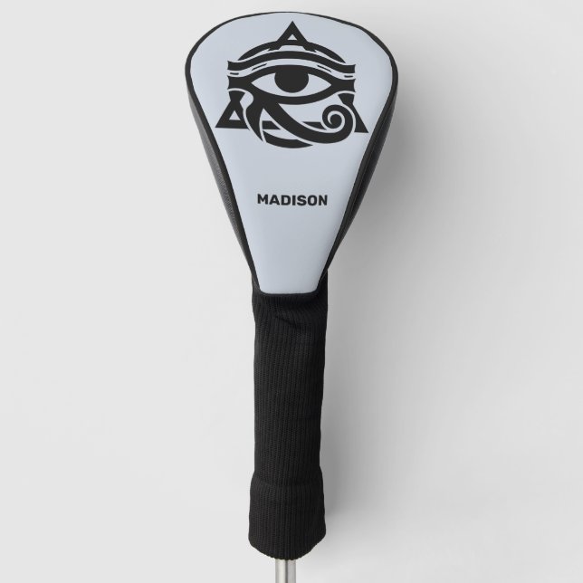 Individuelle Name und Farbauge am Horus Golf Headcover (Vorderseite)