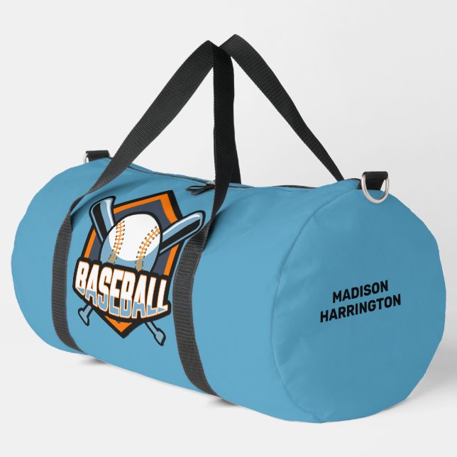 Individuelle Name- und Farbbaseball Duffle Bag (Linke Ecke)