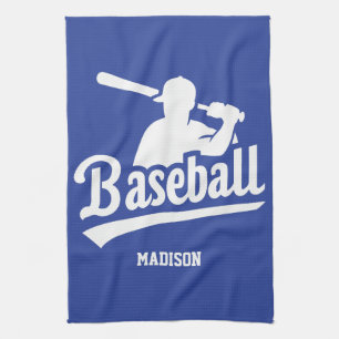 Individuelle Name- und Farbbaseball Geschirrtuch