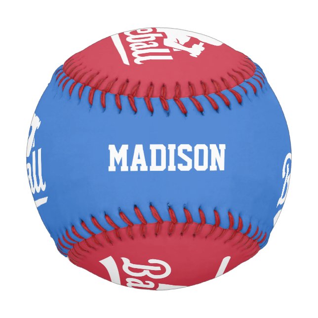 Individuelle Name- und FarbBaseball-Player Baseball (Vorderseite)
