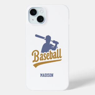 Individuelle Name- und FarbBaseball-Player Case-Mate iPhone Hülle