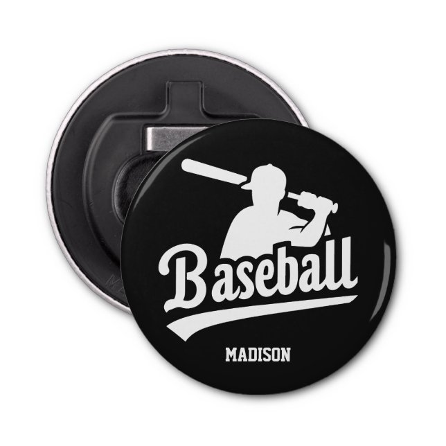 Individuelle Name- und FarbBaseball-Player Flaschenöffner (Vorderseite)