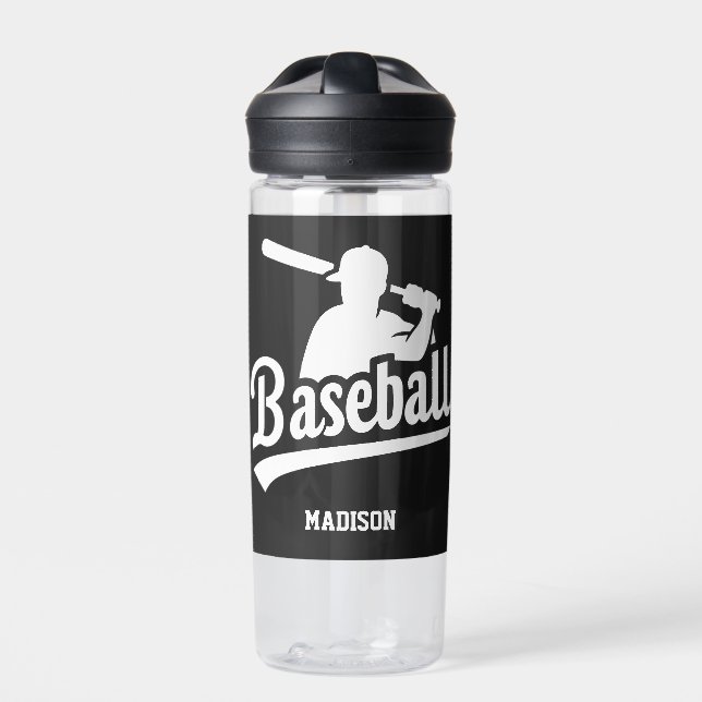 Individuelle Name- und FarbBaseball-Player Trinkflasche (Vorderseite)