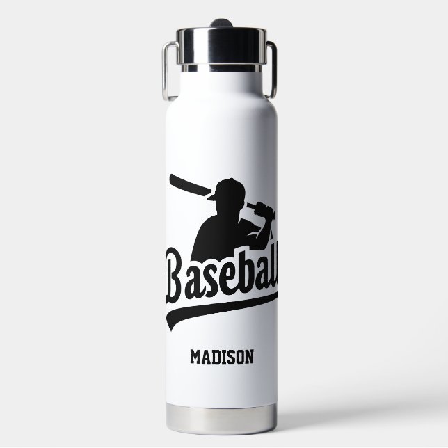 Individuelle Name- und FarbBaseball-Player Trinkflasche (Vorderseite)