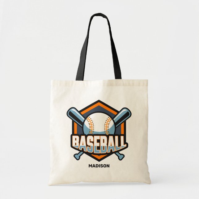 Individuelle Name- und Farbbaseball Tragetasche (Vorne)