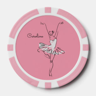 Individuelle Name- und Farbchips von Ballerina Pok Pokerchips