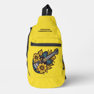 Individuelle Name und Farbe Ukulele Crossbody Bag