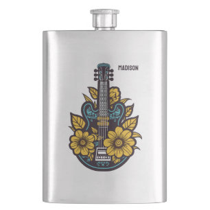 Individuelle Name und Farbe Ukulele Flachmann