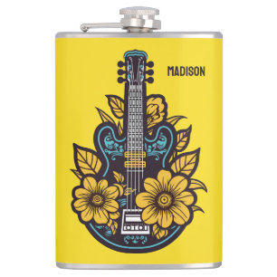 Individuelle Name und Farbe Ukulele Flachmann