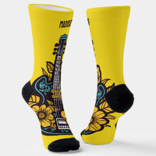 Individuelle Name und Farbe Ukulele Socken