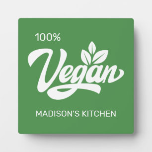 Individuelle Name und Farbe Vegan Fotoplatte