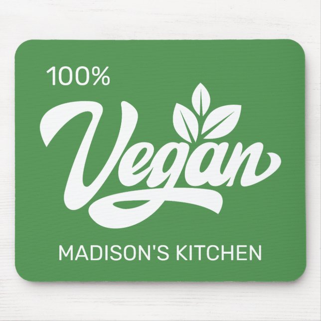 Individuelle Name und Farbe Vegan Mousepad (Vorne)