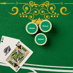 Individuelle Name und Farben Personalisierte Poker Pokerchips