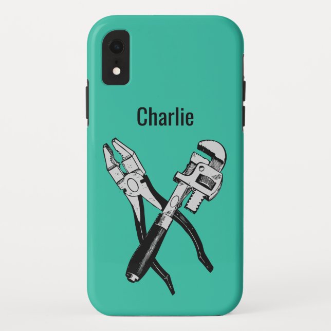 Individuelle Name- und FarbTOOLS-Gehäuse Case-Mate iPhone Hülle (Rückseite)