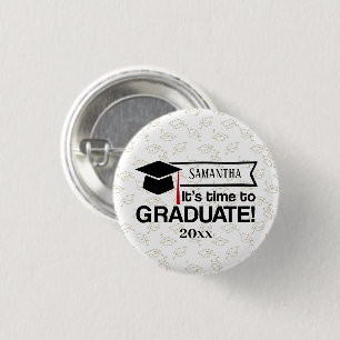 Individuelle Name und Jahr Abschluss Geschenk Button
