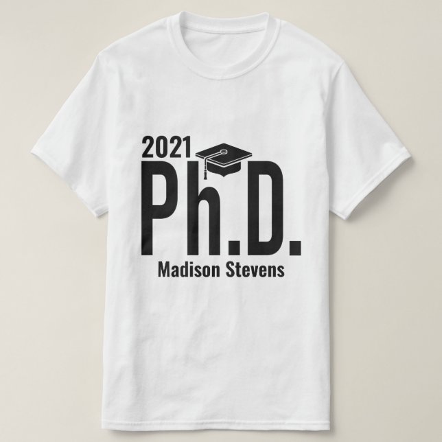 individuelle Name und Jahr Doktortitel Shirts (Design vorne)