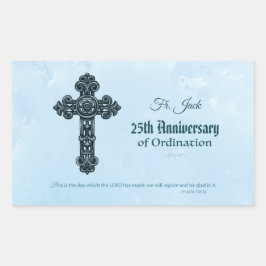 Individuelle Name und Jubiläumsjahr Ordination, Pr Rechteckiger Aufkleber
