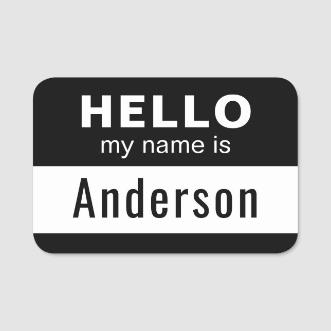 Individuelle Name und können die Farbnamenstafel b Namensschild (Vorderseite)