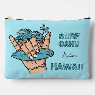 Individuelle Name und Lage Surf Shaka Zubehörtasche