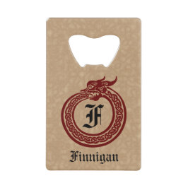 Individuelle Name und Monogramm im keltischen Stil Geldbeutel Flaschenöffner