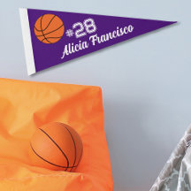 Individuelle Name und Nummer Basketball Sportanhän