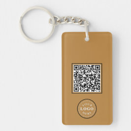 Individuelle Name- und QR-Code-Rectangle-Schlüssel Schlüsselanhänger