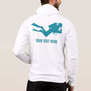 Individuelle Name und Tauchgebiet Hoodie