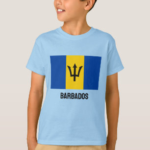 Individuelle Name- und Text-Barbados-Flag T-Shirt